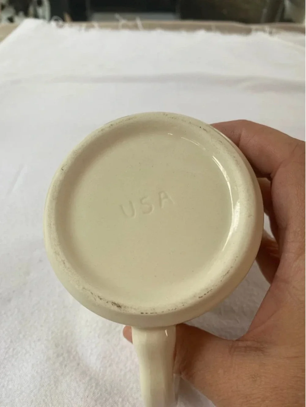 Vintage White Ceramic Coffee Mug “The Big Apple” NYC